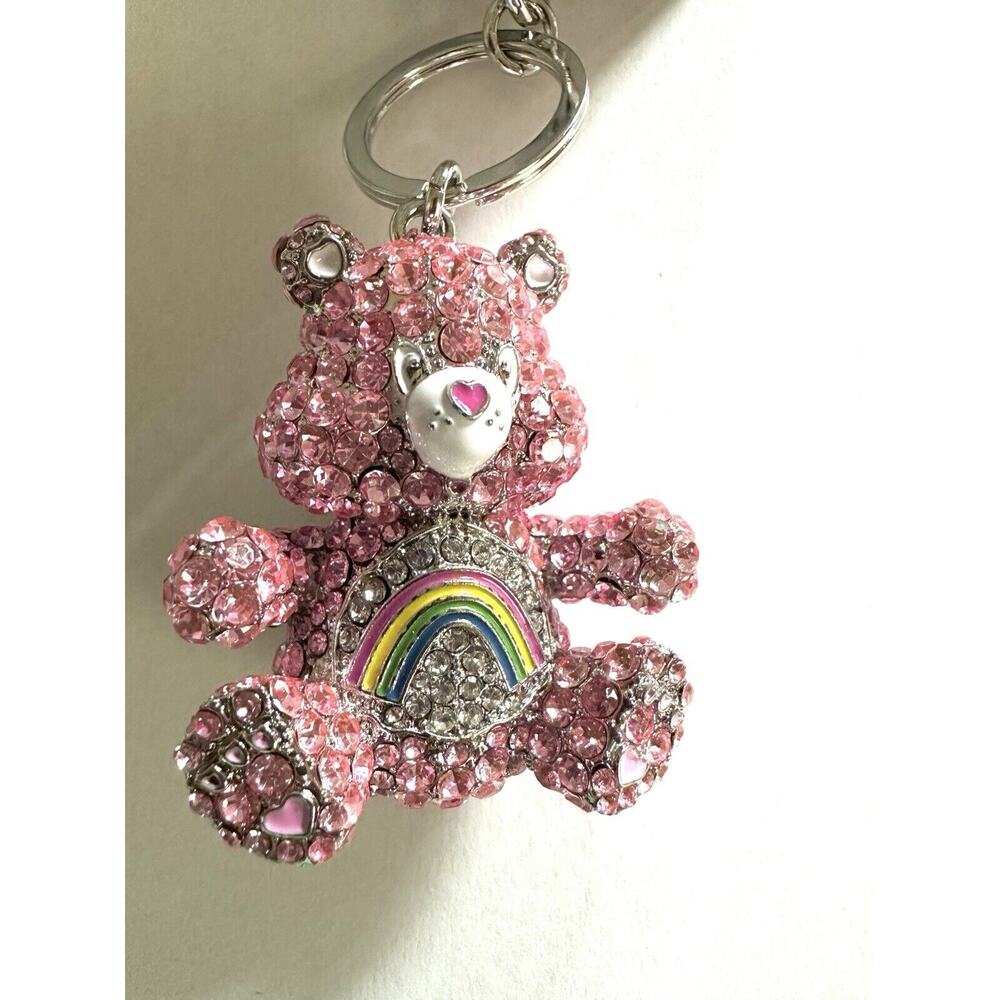 Care Bears 3D Bling Cheer Bear Keychain - Picture 5 of 6
